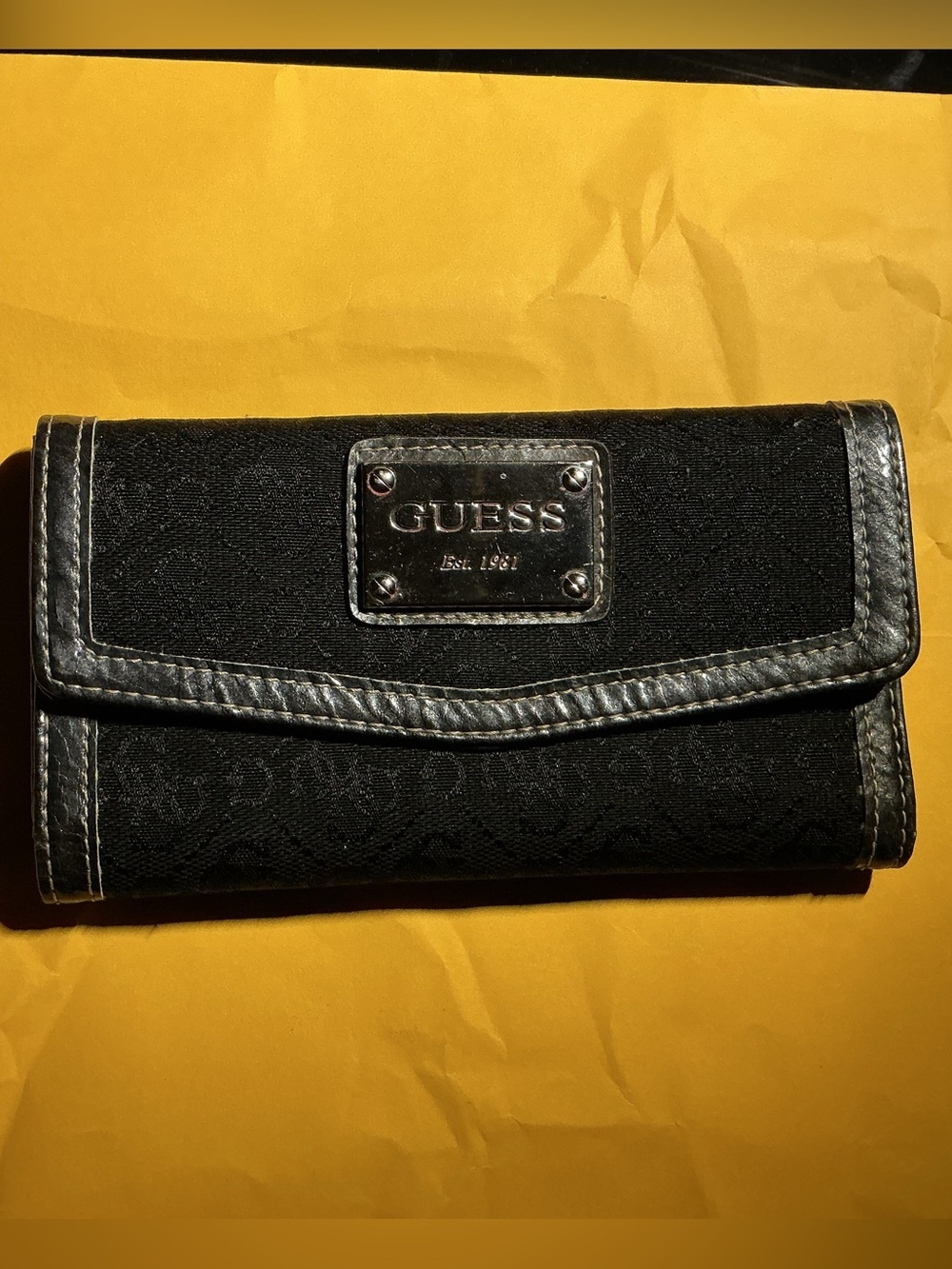 GUESS Black Women's Card Wallet